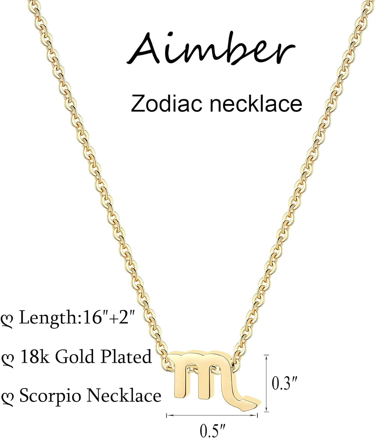 18K Gold Plated Astrology Necklace for Women Jewelry,12 Zodiac Pendant Horoscope Constellations Necklace