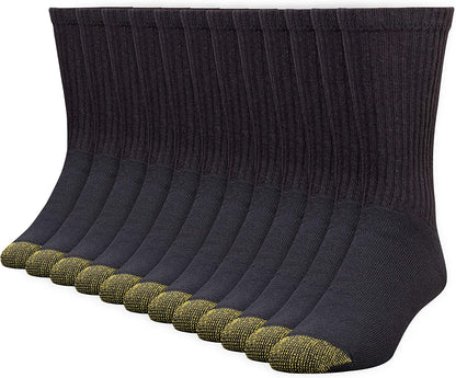 Men'S 656S Cotton Crew Athletic Socks, Multipairs