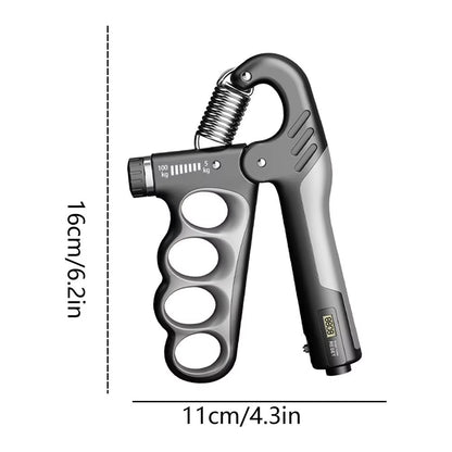 5-100Kg Adjustable Hand Grip Strengthener Hand Grip Trainer with Counter Wrist Forearm and Hand Exerciser for Muscle Building