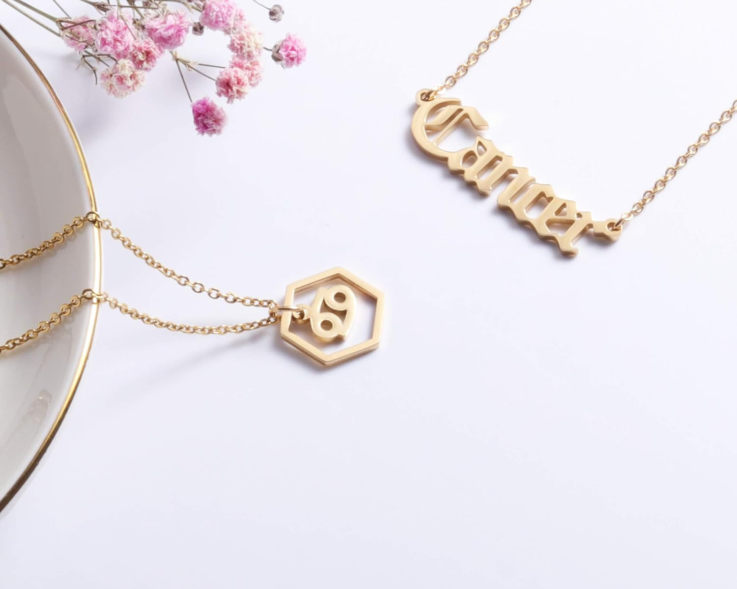 18K Gold Plated Astrology Necklace for Women Jewelry,12 Zodiac Pendant Horoscope Constellations Necklace